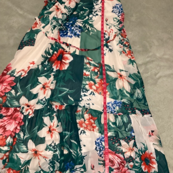Donna Ricco maxi dress, tropical design, size 14, NWT - Picture 7 of 12